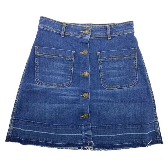 Zara Denim Skirt - Picture 2 of 9